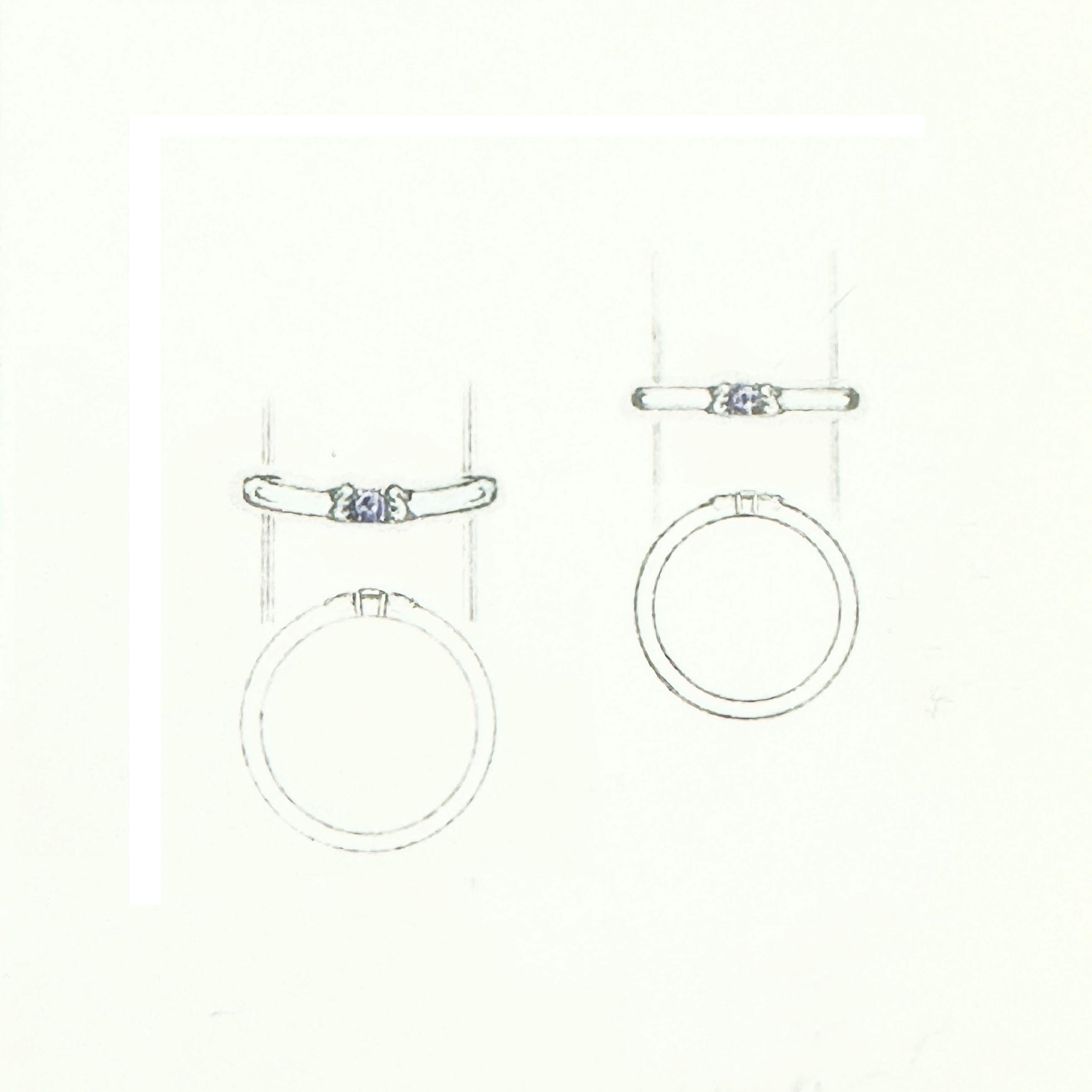 結婚指輪の制作事例before